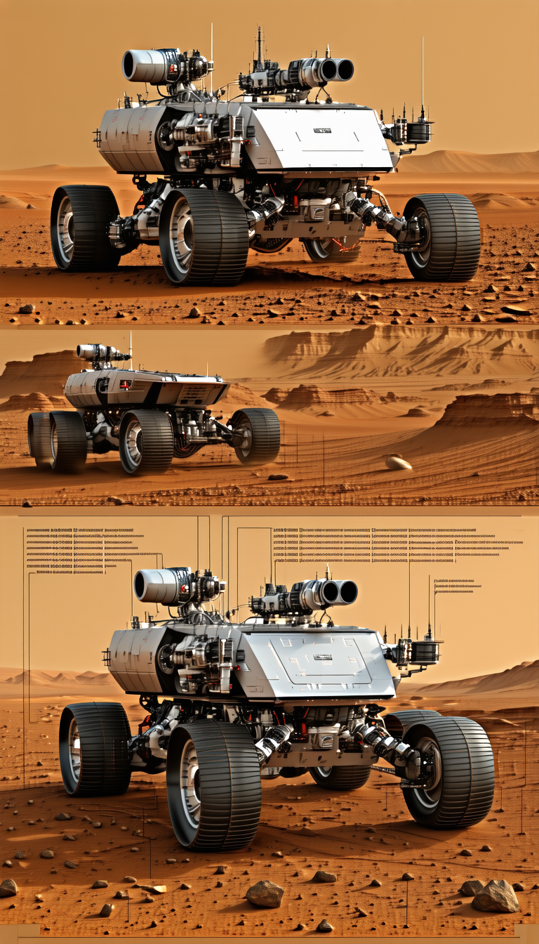 collage three different pictures vehicle