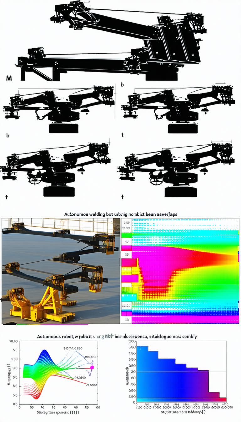 The Image Is A Series Of Four Pictures, Each Showing A Different Stage Of A Crane's Operation