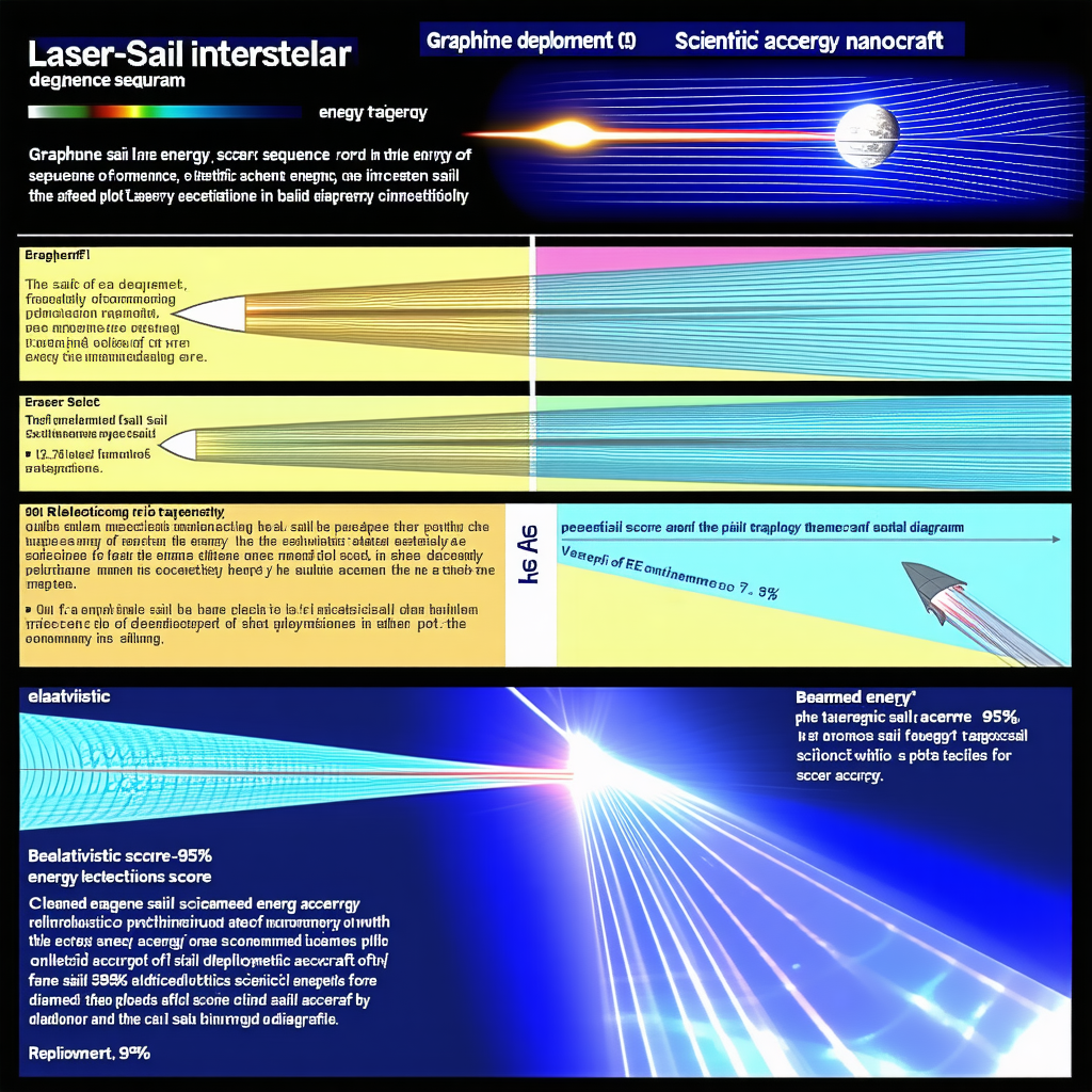 The Image Is A Series Of Diagrams And Text Describing The Process Of Laser Sail Interstellar Travel