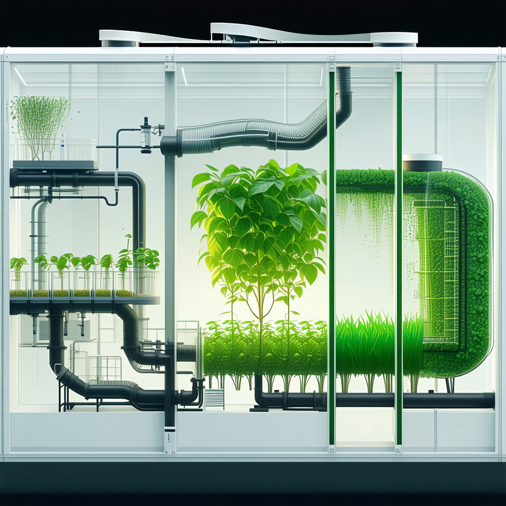 A Large, Modern Greenhouse Filled With Various Plants