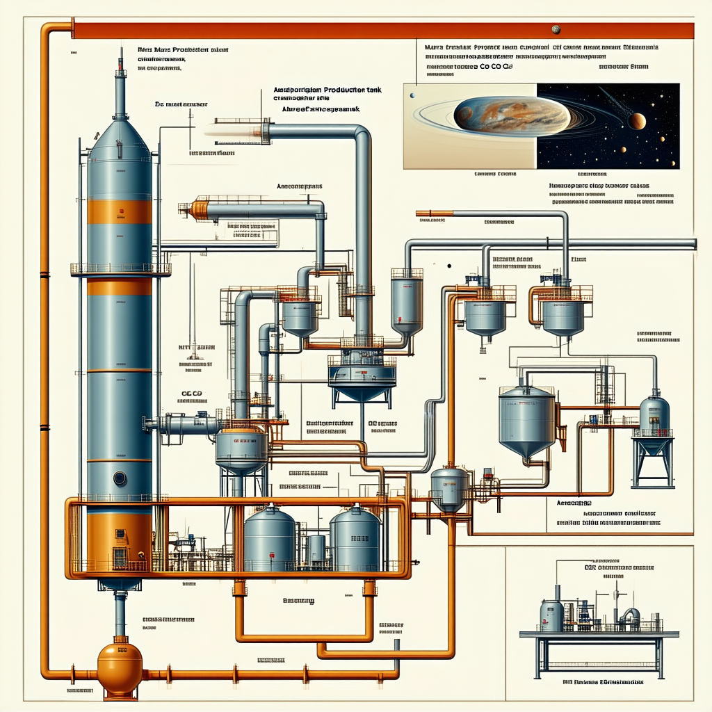 A Large Drawing Of A Space Station Is Displayed On A Page