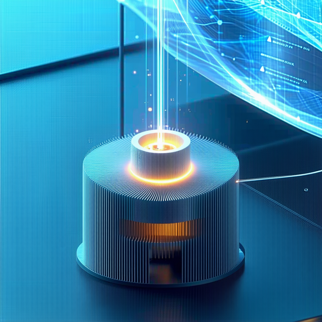 A Small White Light Is Shining On A Round Object, Which Appears To Be A Light Bulb