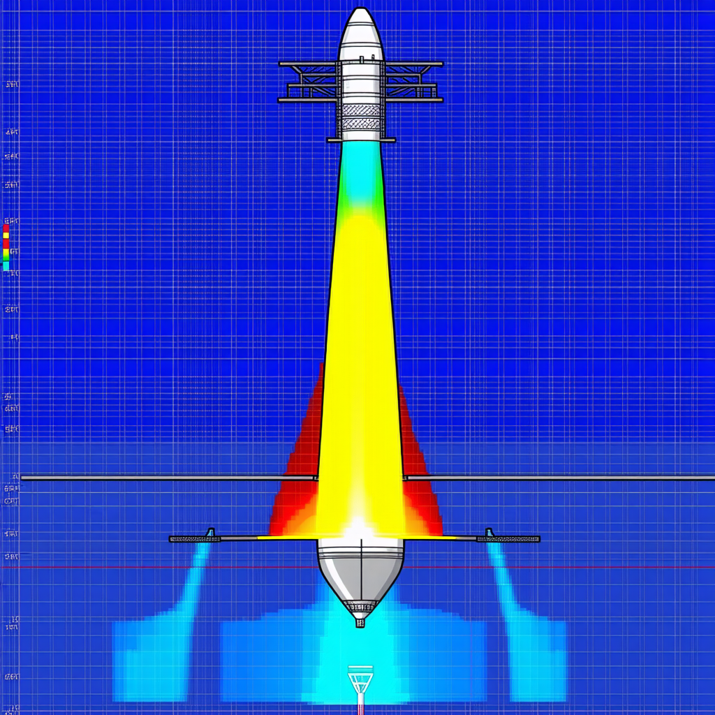 A Blue Background Is Used To Display A Yellow And Red Light Beam