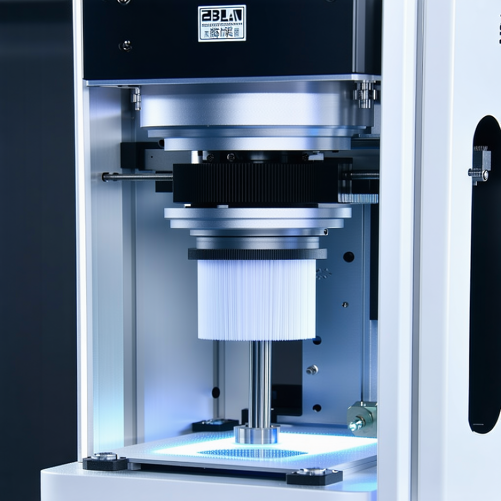 A Machine With A White Plastic Object Inside Of It