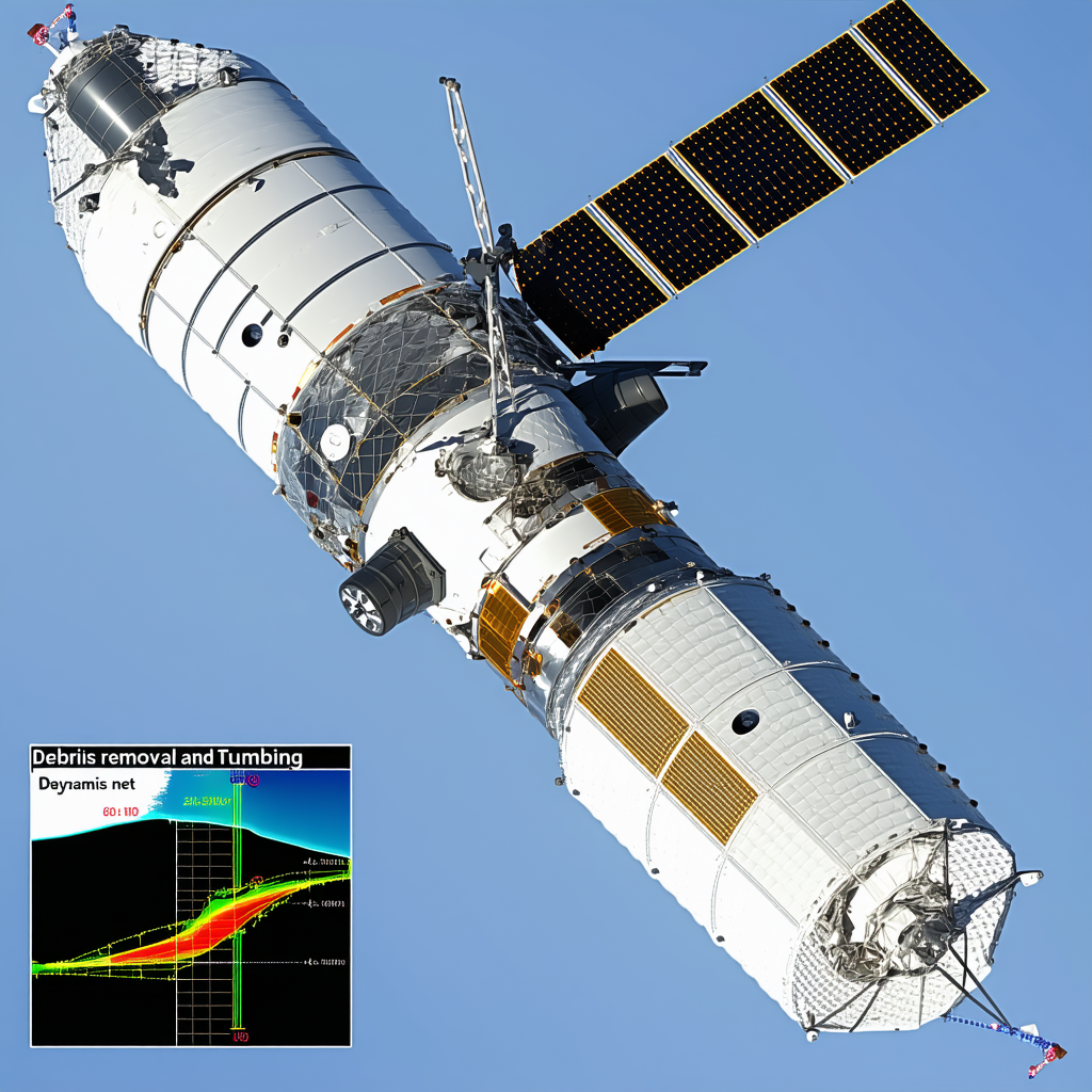 A Large Spacecraft, Possibly A Space Shuttle, Floating In The Sky