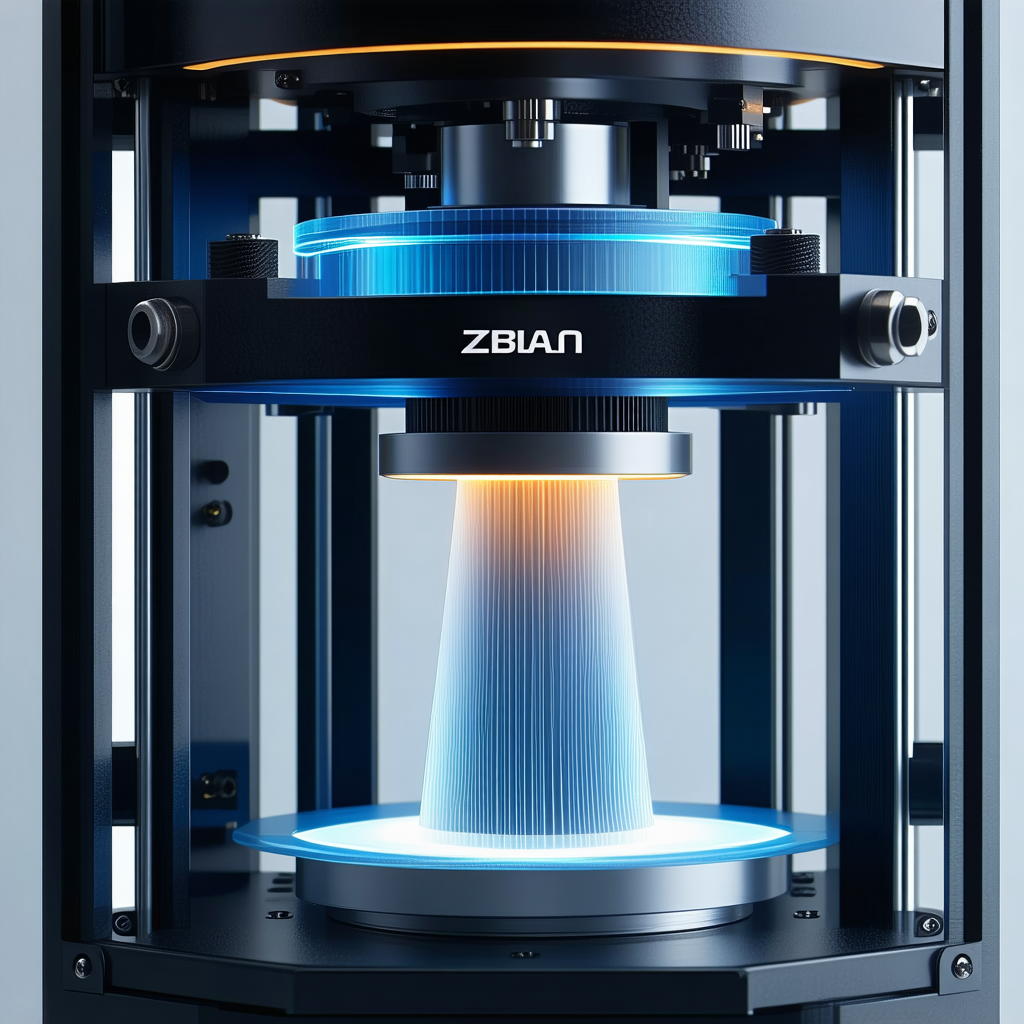A Blue And White Machine Is Shown In The Image