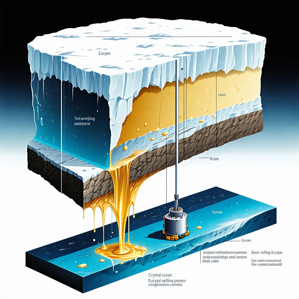 The Image Is A Detailed Illustration Of A Geological Formation, Specifically A Glacier