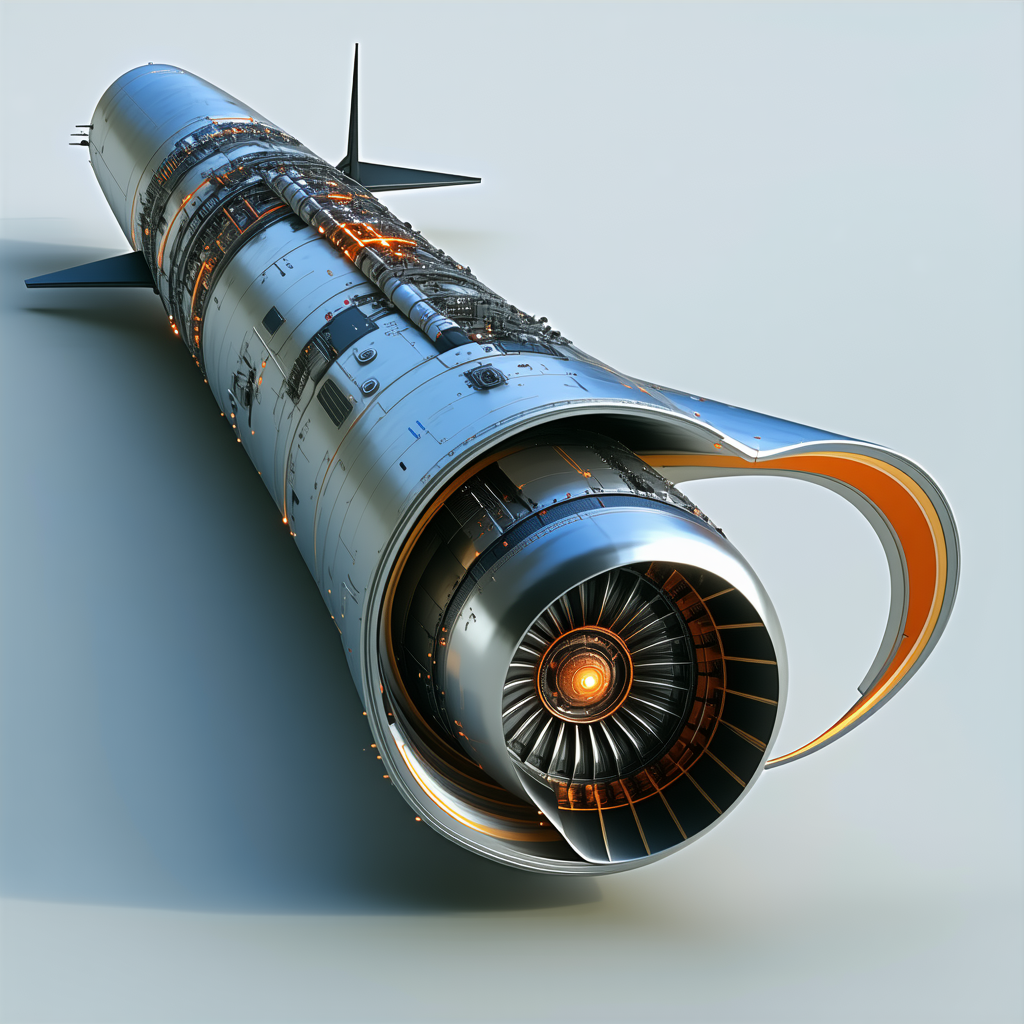 A Large Silver Jet Engine Is Shown In A Close-up View