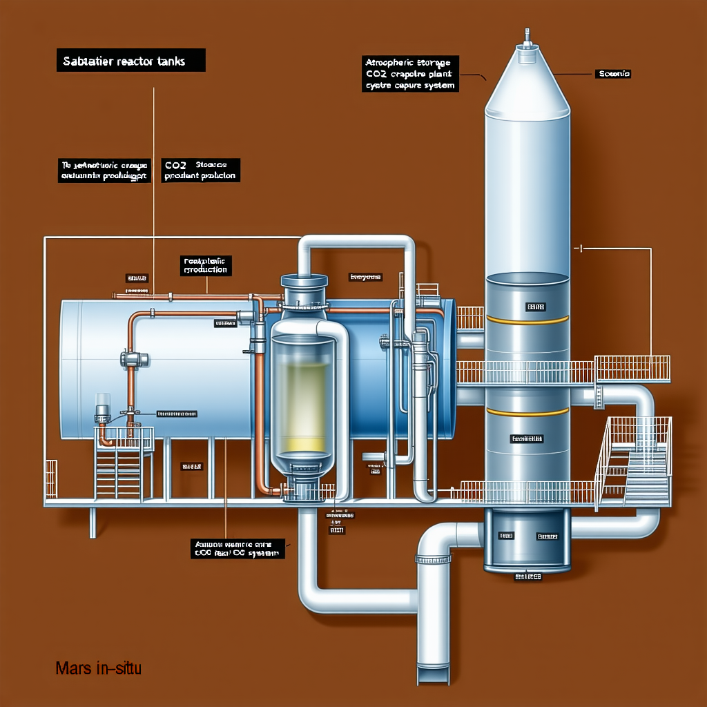 The Image Is A Detailed Drawing Of A Chemical Plant, Specifically Focusing On A Reactor Tank