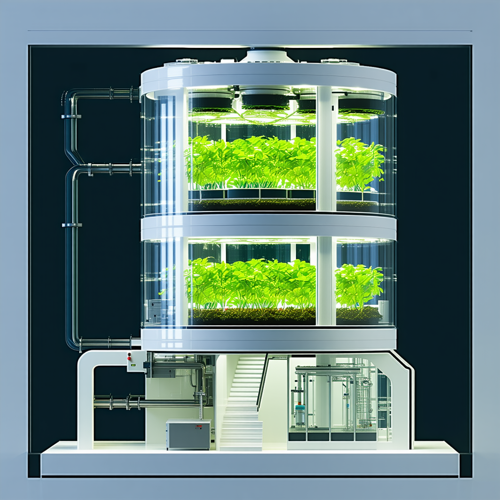 A Large, White, Cylindrical Structure With A Green Interior