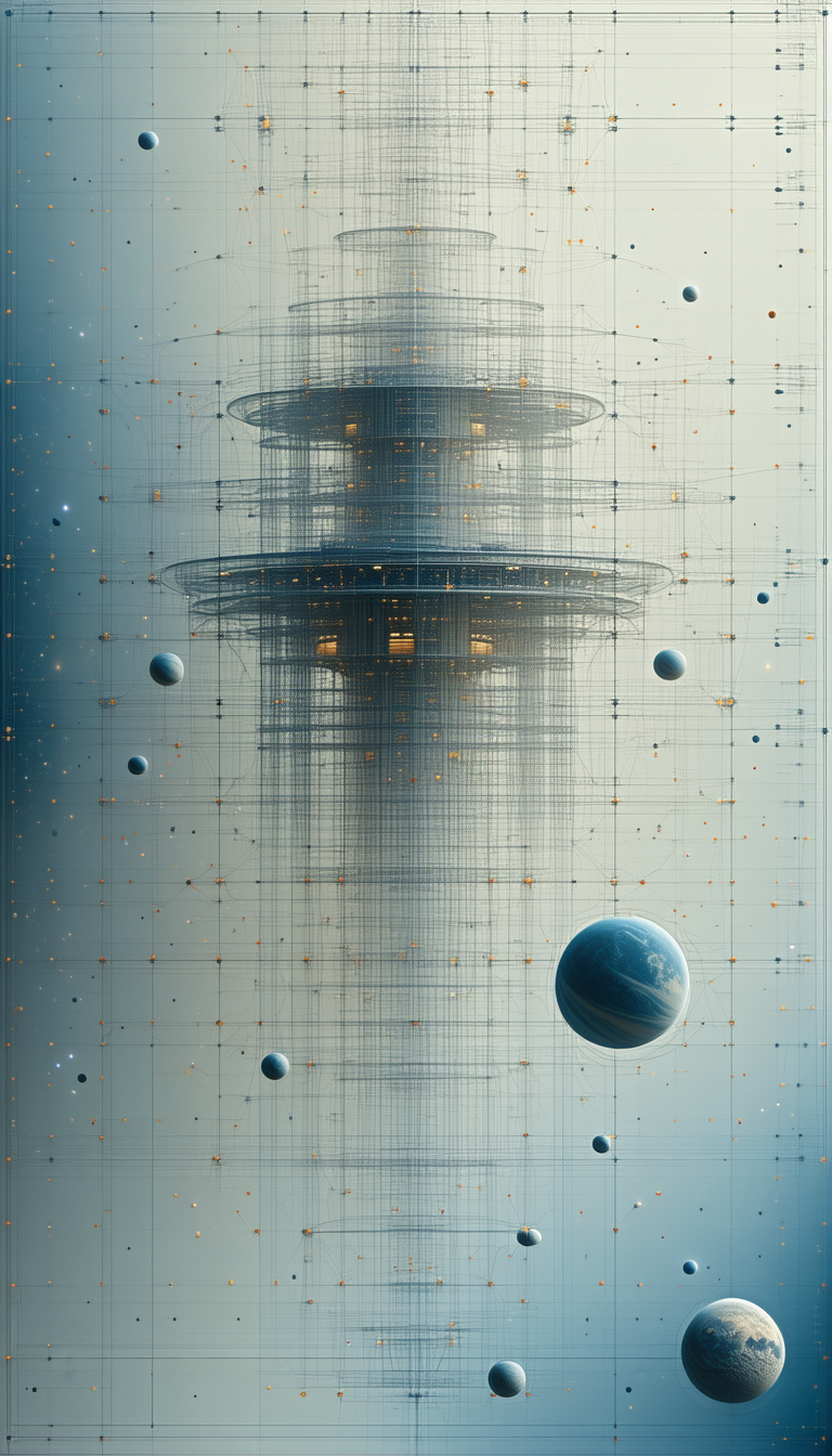 In The Image, There Is A Large, Three-dimensional Structure That Resembles A Building Or A Tower