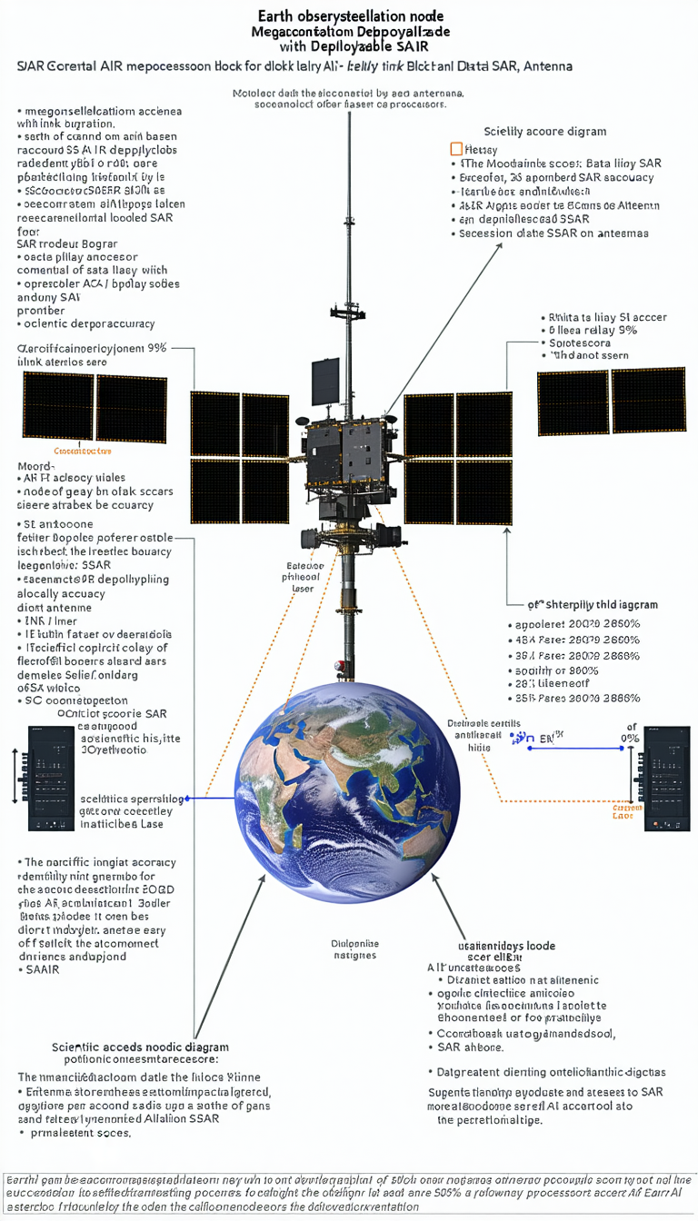 The Image Is A Diagram That Shows The Relationship Between A Satellite And The Earth