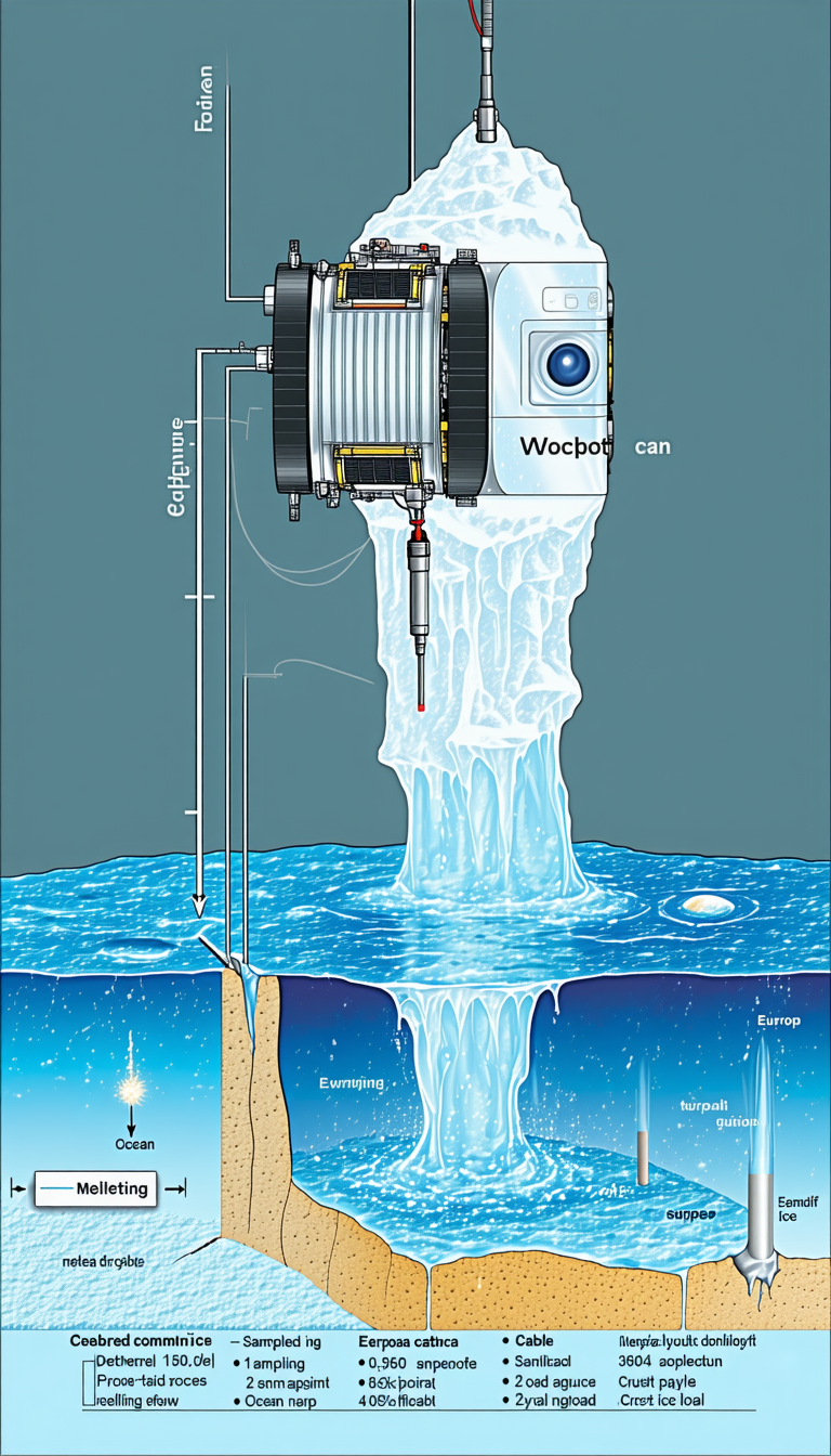 A Futuristic Scene Of A Large Machine Or Device That Is Spewing Water Into The Ocean