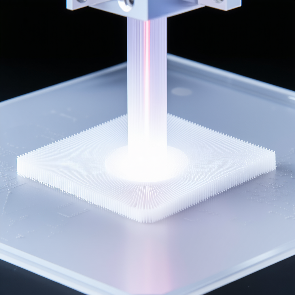 A White Plastic Box With A Red Light Shining Through It