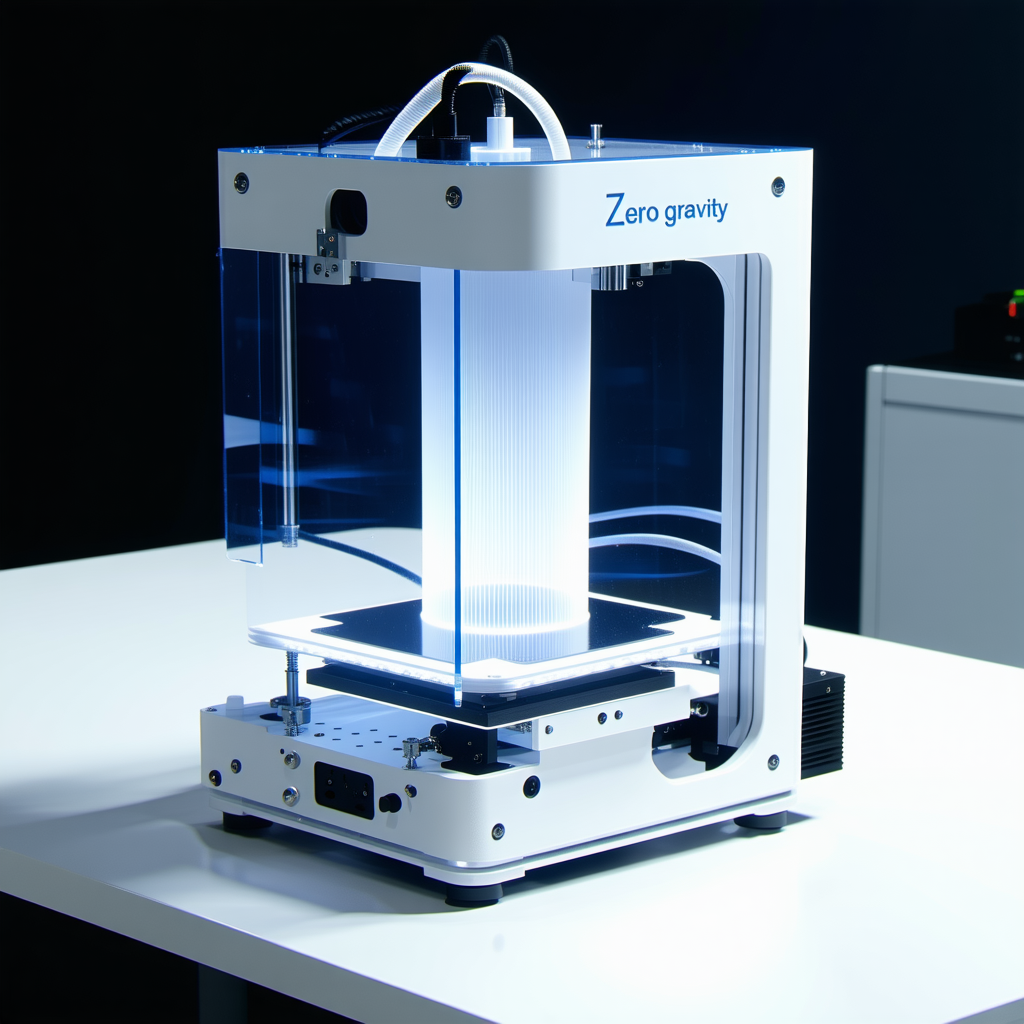 A White 3d Printer Sitting On A White Table