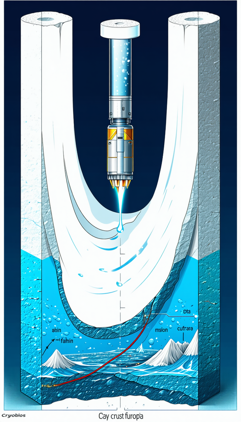 A Large, White, And Blue Rocket With A Blue And White Tube Attached To It