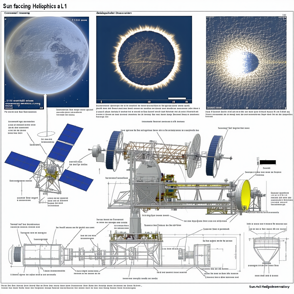 The Image Is A Diagram Of A Spacecraft, Likely A Satellite, With Various Parts Labeled