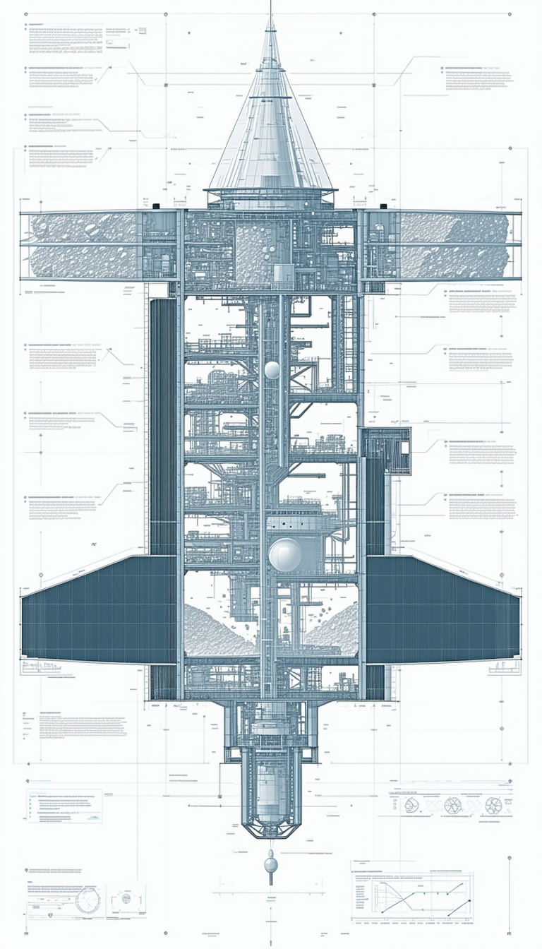 A Blue And White Drawing Of A Space Shuttle Is Displayed