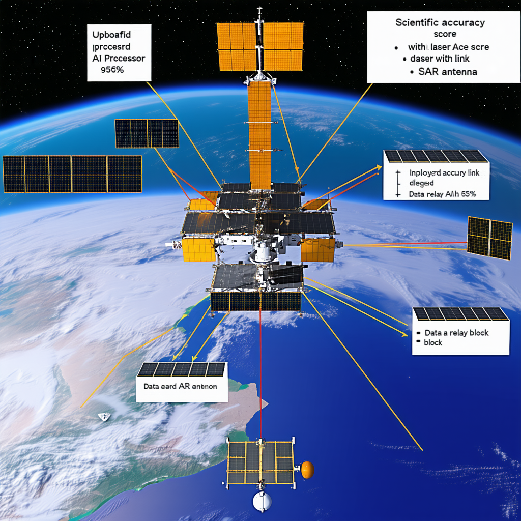 The Image Is A Diagram Of A Spacecraft, Showing Its Various Components And Their Functions
