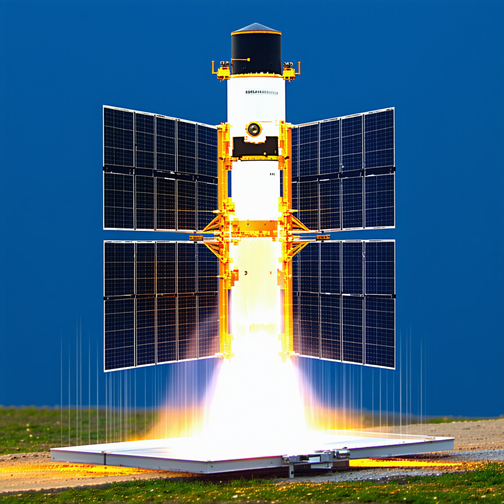 A Space Shuttle On A Launch Pad, With Its Engines Lit Up And Ready For Takeoff
