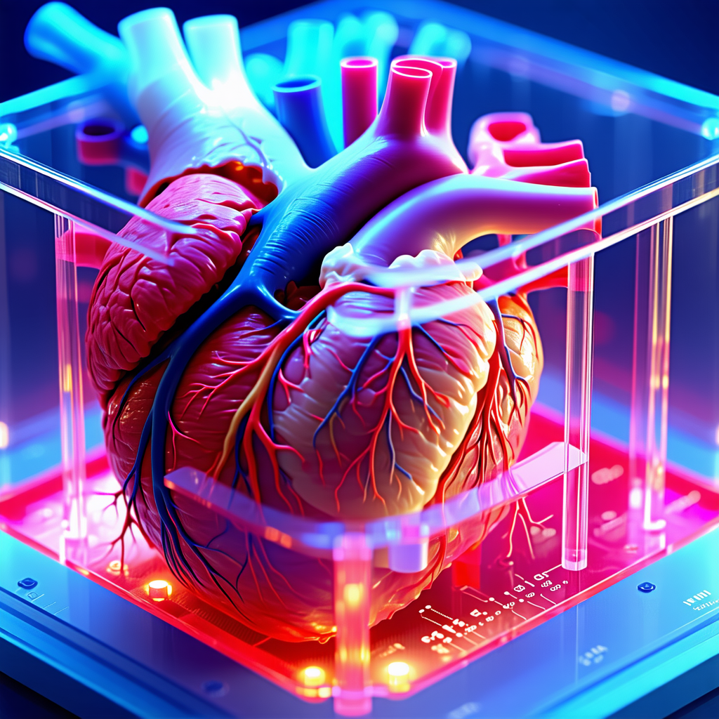 A Close-up Of A Heart, Showcasing Its Intricate Structure And Details
