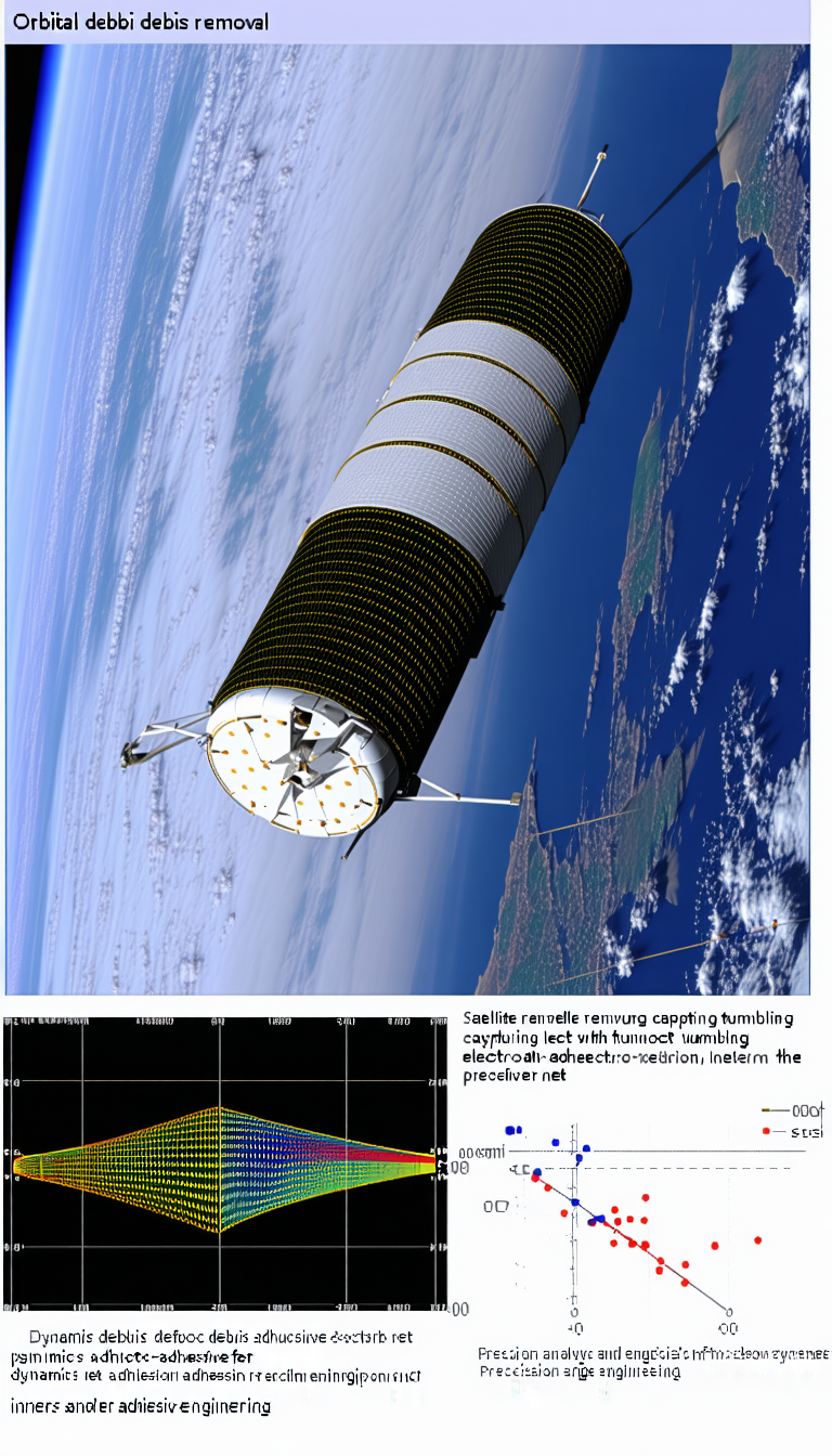 A Large Spacecraft, Possibly A Satellite Or A Space Station, Floating In The Sky