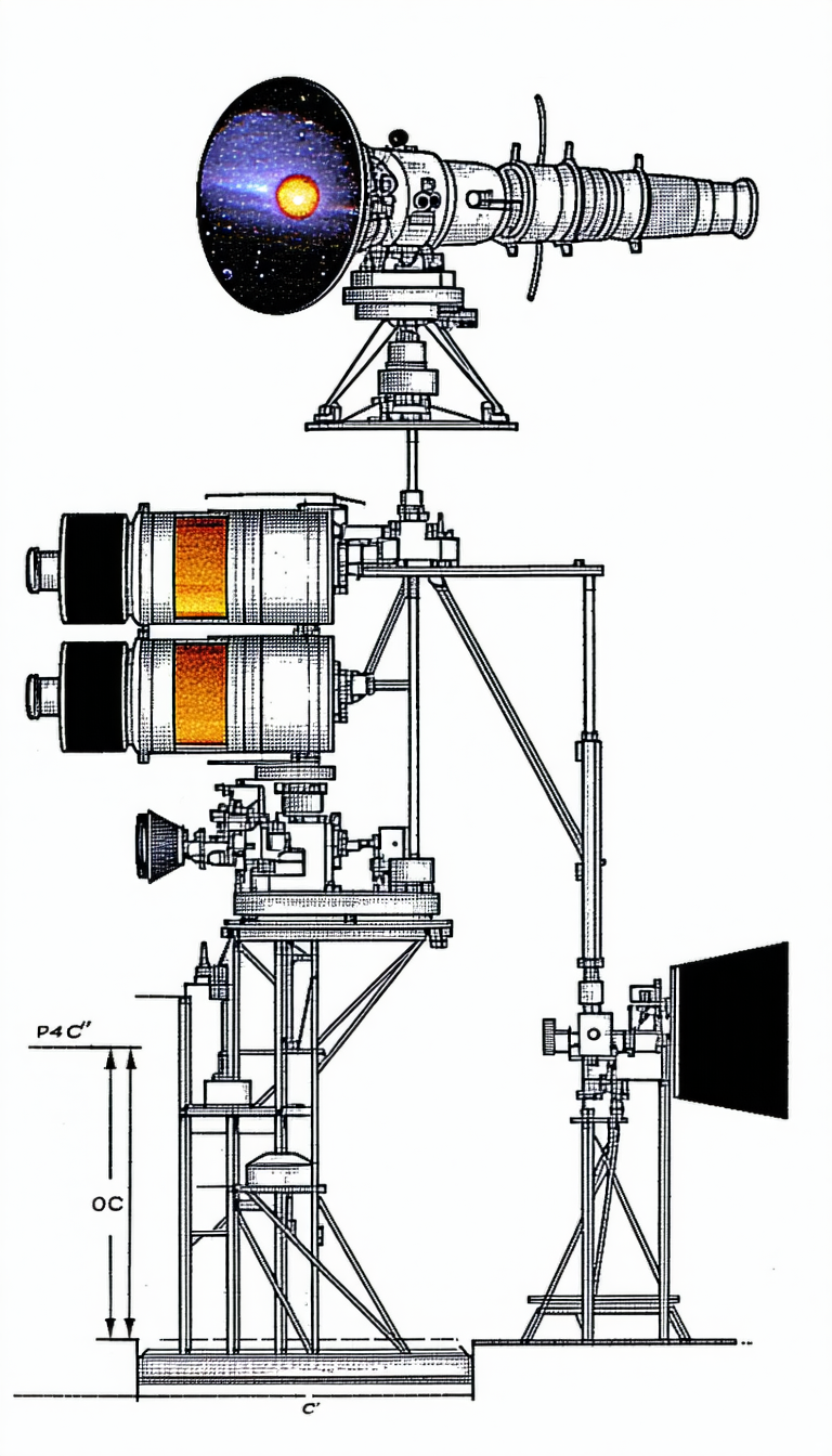 A Drawing Of A Large Machine Is Shown, With A Large Black Box On The Bottom Right
