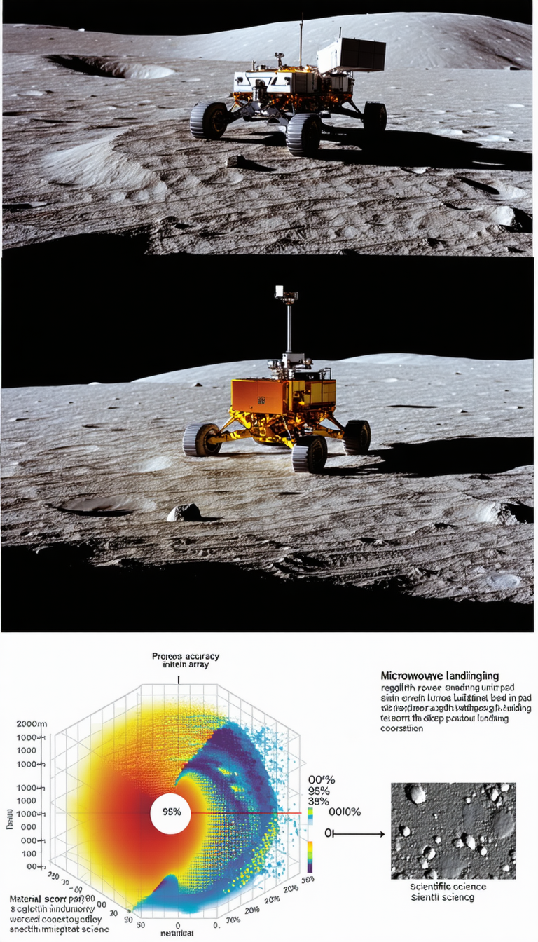 A Small Yellow Vehicle, Possibly A Rover, Driving Across A Rocky Surface