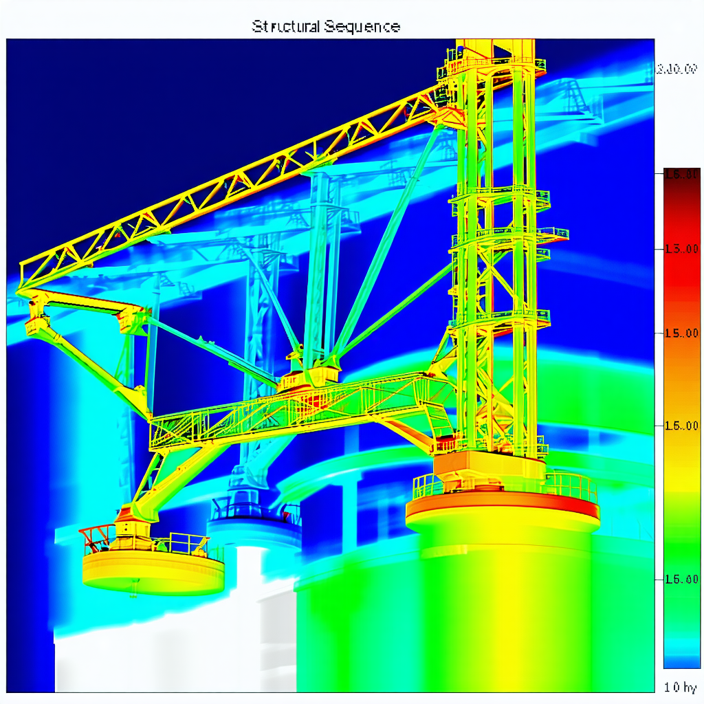 The Image Is A 3d Model Of A Crane, Which Is A Large Yellow Structure