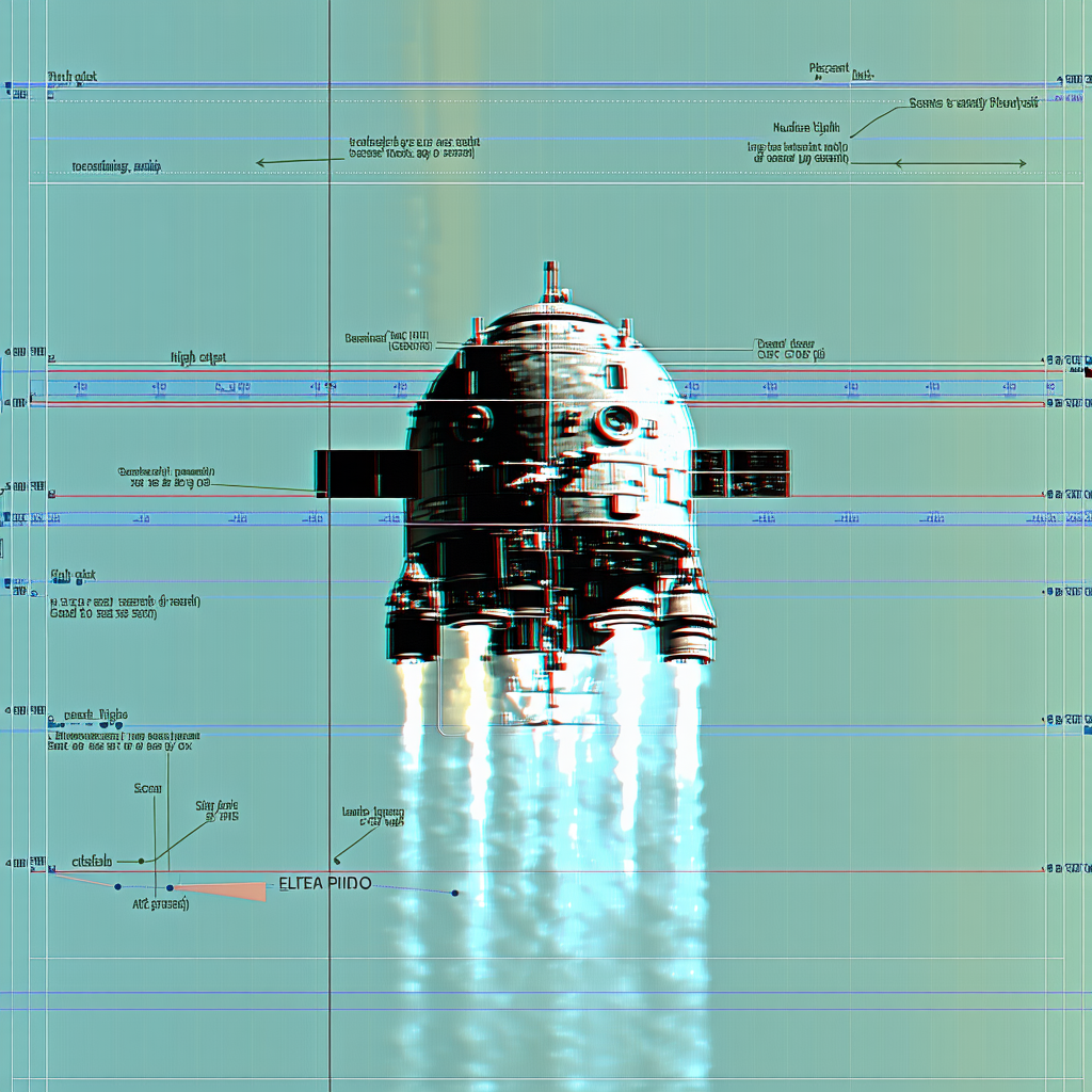 A Space Shuttle Is Shown In A Diagram, With A Rocket Booster Attached To The Bottom Of It