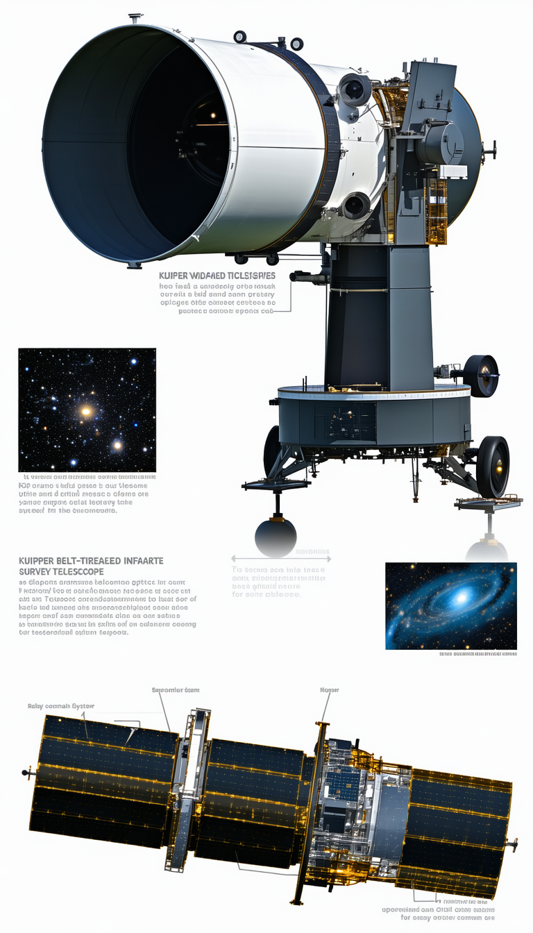 The Image Is A Diagram Of A Spacecraft, Showing The Various Components And Their Functions