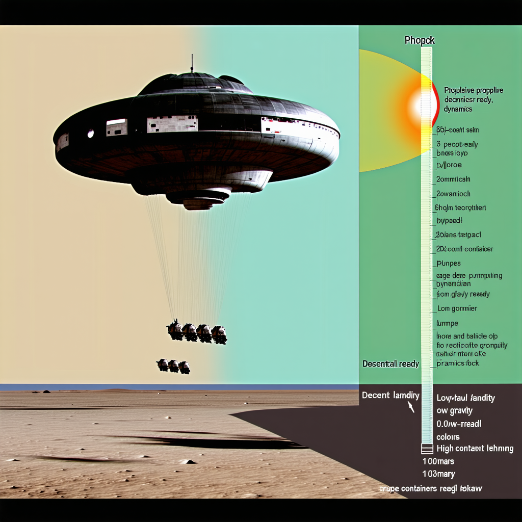 A Large, Odd-shaped Spacecraft Hovering Above A Barren