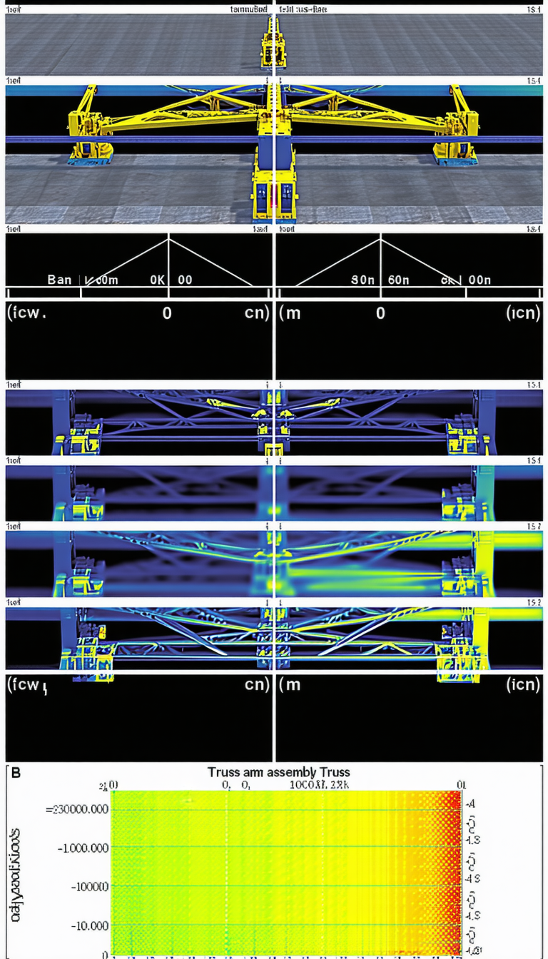 The Image Is A Series Of Four Pictures, Each Showing A Different Perspective Of A Large Structure