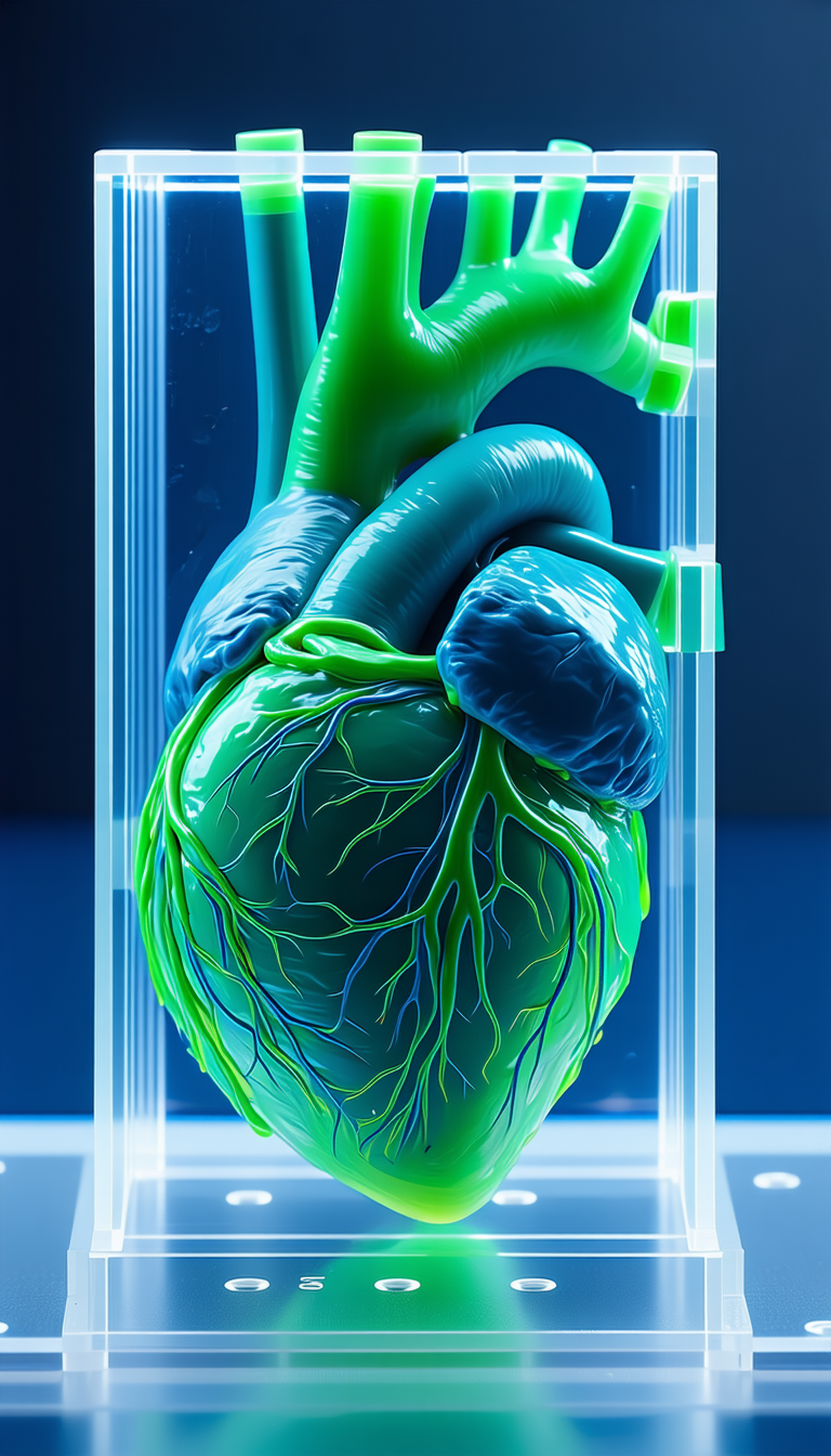 A Close-up Of A Heart, Showcasing Its Intricate Structure And Details