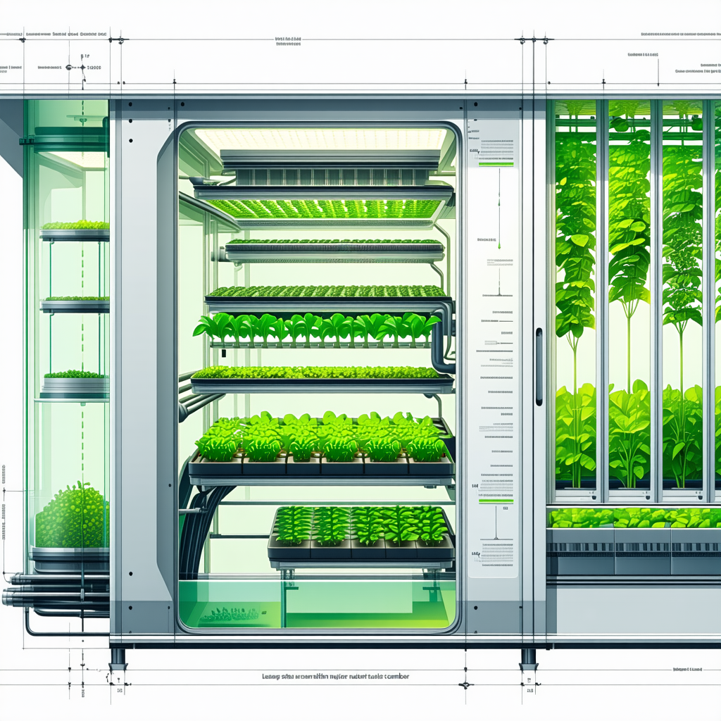 A Large, Modern Greenhouse Filled With A Variety Of Plants