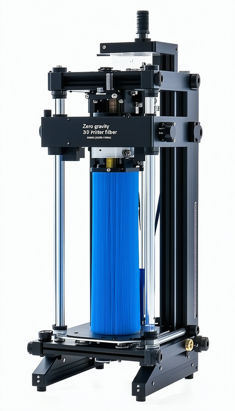 A Large Blue 3d Printer Is Sitting On A White Surface