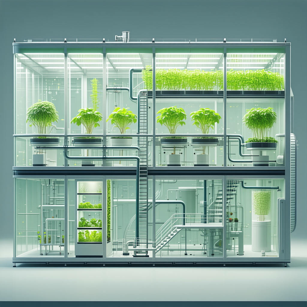 A Large, Multi-level Greenhouse Filled With Various Plants
