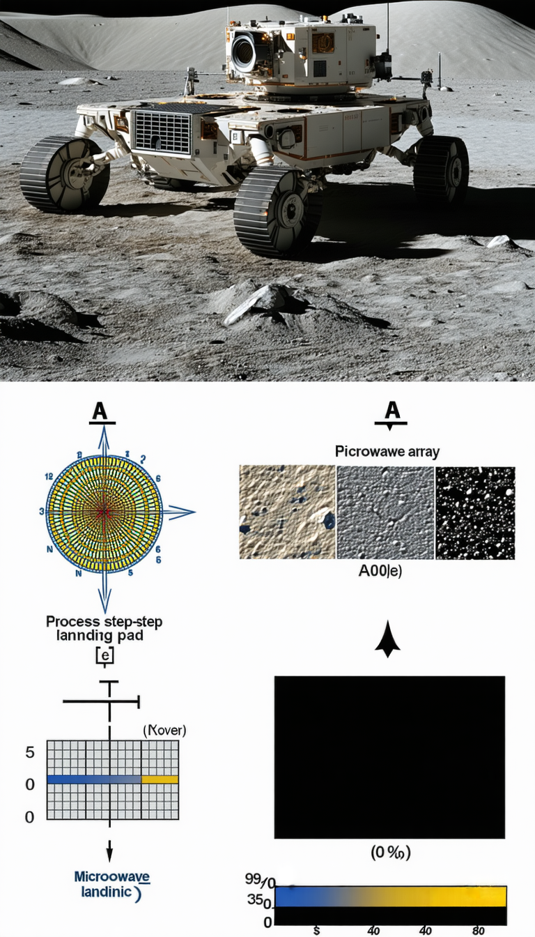 The Image Is A Diagram Showing The Process Of Landing A Spacecraft On A Planet