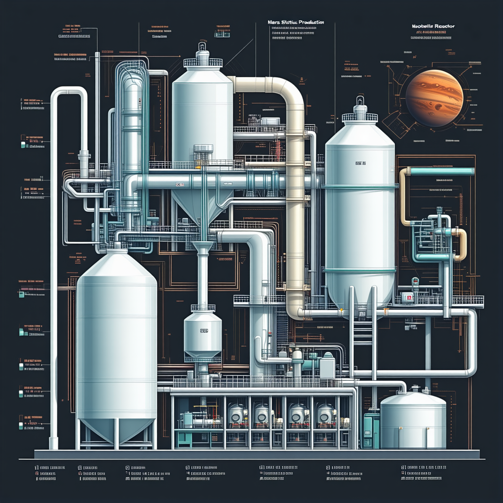 A Large Industrial Plant Is Shown In A Detailed Drawing