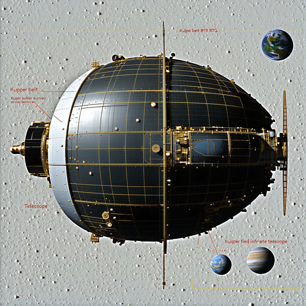 A Spacecraft With A Large Dome On Top, Which Is Likely A Space Station