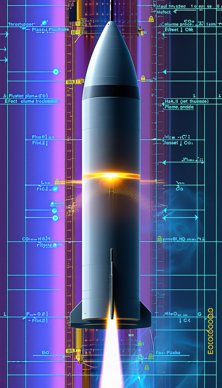 A Rocket Is Shown In A Diagram, With Its Various Parts Labeled