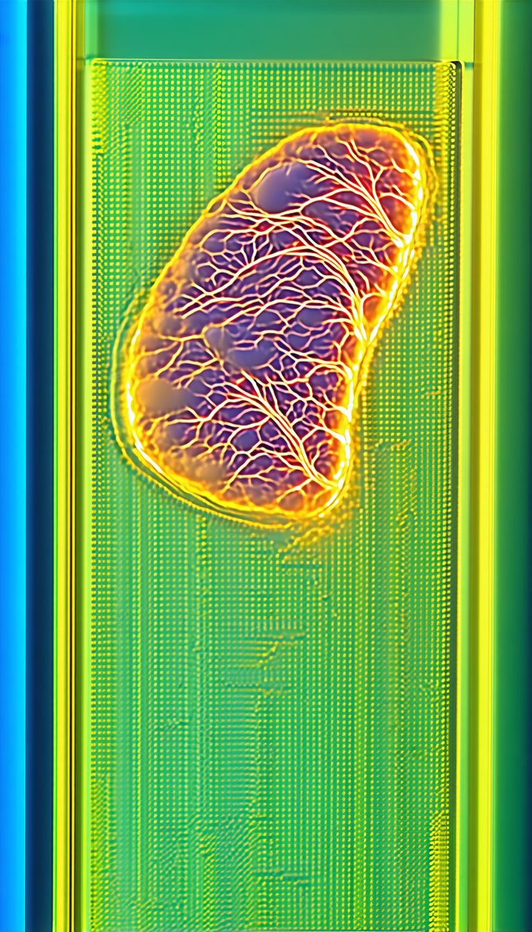 A Close-up Of A Heart, Which Is Illuminated By A Bright Light