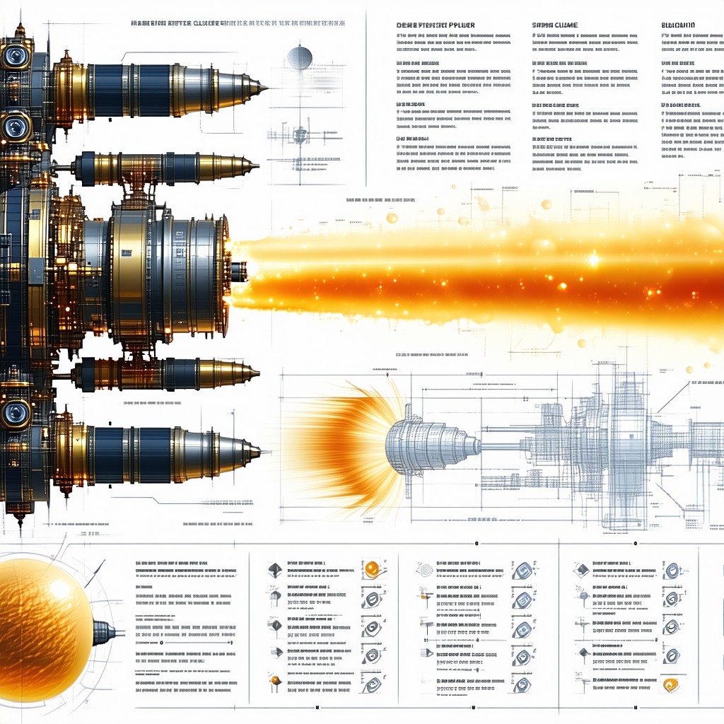 A Large, Detailed Drawing Of A Spacecraft Is Displayed On A Page