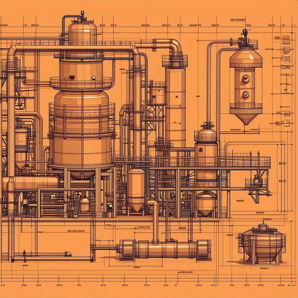 detailed drawing factory