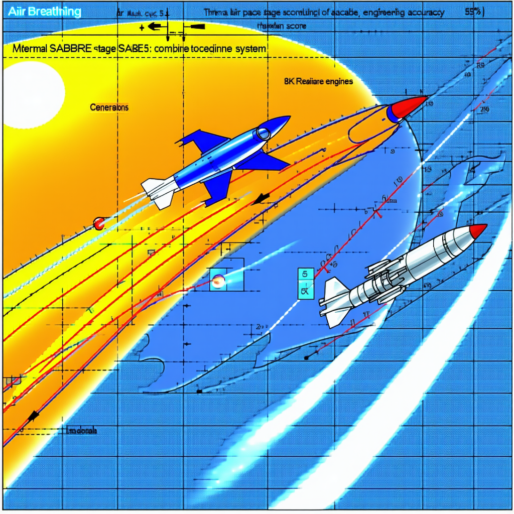 A Blue And White Rocket Is Shown In A Diagram, With A Red And White Rocket Flying Towards It