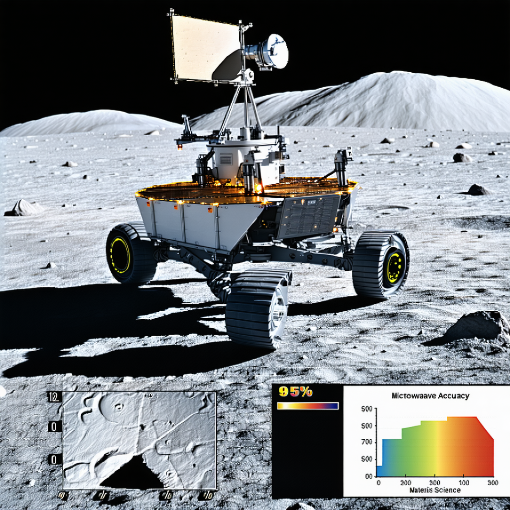 A Robotic Vehicle, Possibly A Rover, Parked On A Rocky Surface