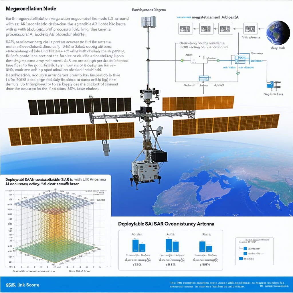 The Image Is A Poster That Showcases A Satellite Network