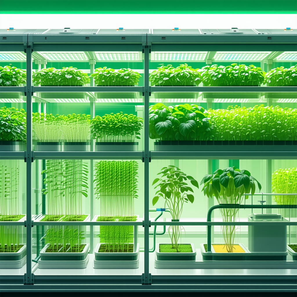A Large Greenhouse Filled With Various Plants