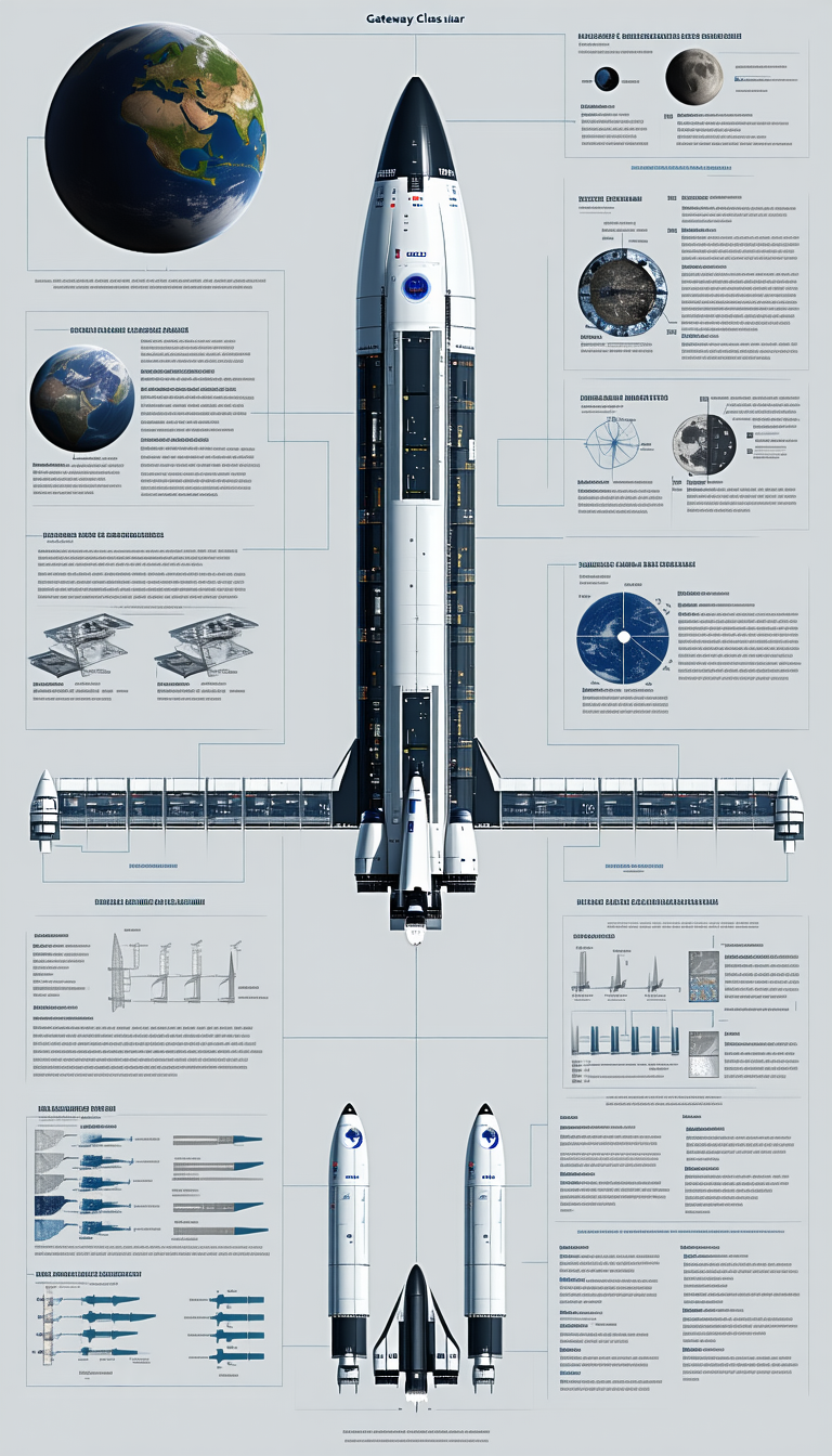 A Large Poster Is Displayed, Featuring A Space Shuttle And A Space Station