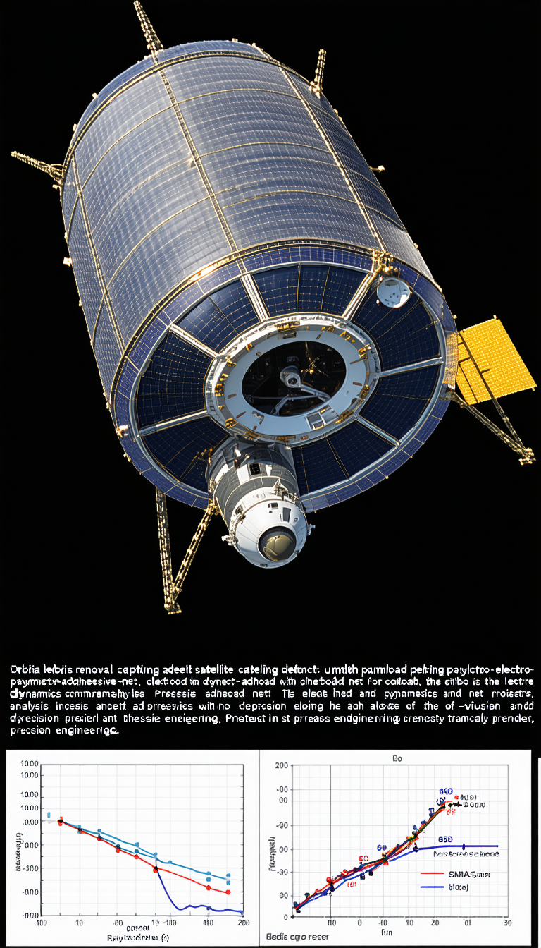A Space Shuttle With A Large Satellite Attached To The Side Of It